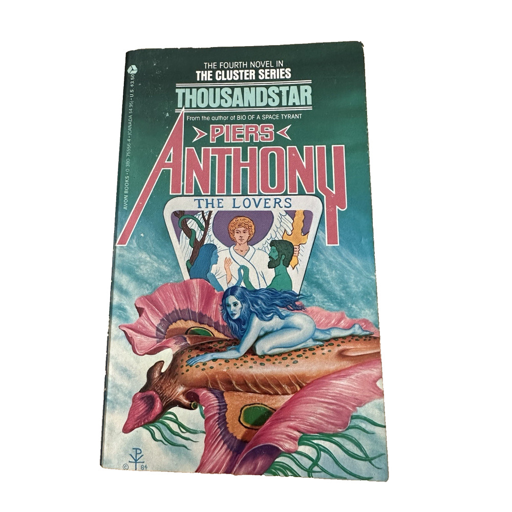 The Cluster Series, Thousandstar BK4 Piers Anthony PB Avon 1st Print, 1980 VTG